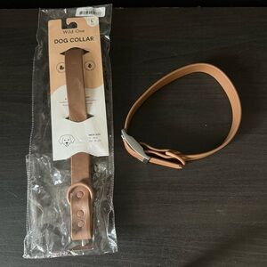 Wild One Cocoa Brown Dog Collar Size Large Set of 2